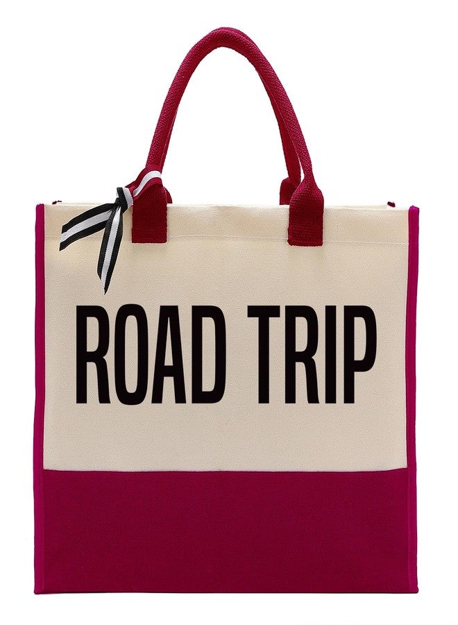 EDCTO Canvas Tote Bag, Cotton Canvas Tote Bag, Creative Gifts for Women Friend Her, Canvas Tote Bags for Women, Womens Weekend Bag, Gift for Road Trip Camping Picnic Beach Travel Vacation Short Trip A - Image 1